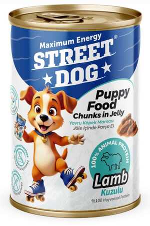STREET DOG - Street Dog Kuzu Etli Yavru Köpek Konservesi 400gr