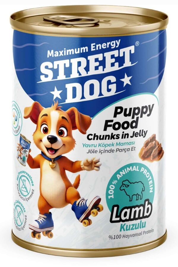 Street Dog Kuzu Etli Yavru Köpek Konservesi 400gr