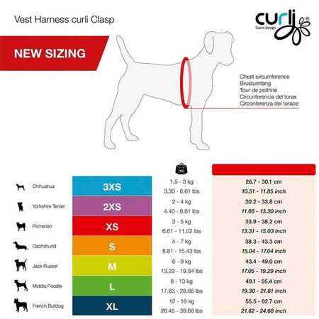 Curli Vest Harness Clasp Air-Mesh Köpek Göğüs Tasması M Kırmızı - Thumbnail (1)