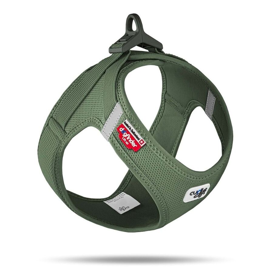 Curli Vest Harness Clasp Air-Mesh Köpek Göğüs Tasması S Moss