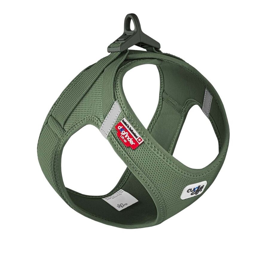 Curli Vest Harness Clasp Air-Mesh Köpek Göğüs Tasması L Moss
