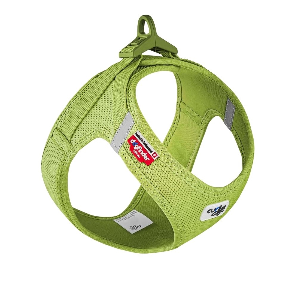 Curli Vest Harness Clasp Air-Mesh Köpek Göğüs Tasması XS Lime