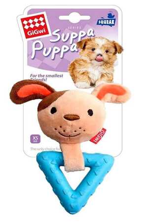 GIGWI - Gigwi Suppa Puppa Tavşan Diş Kaşıma Üçgen Köpek Oyuncağı