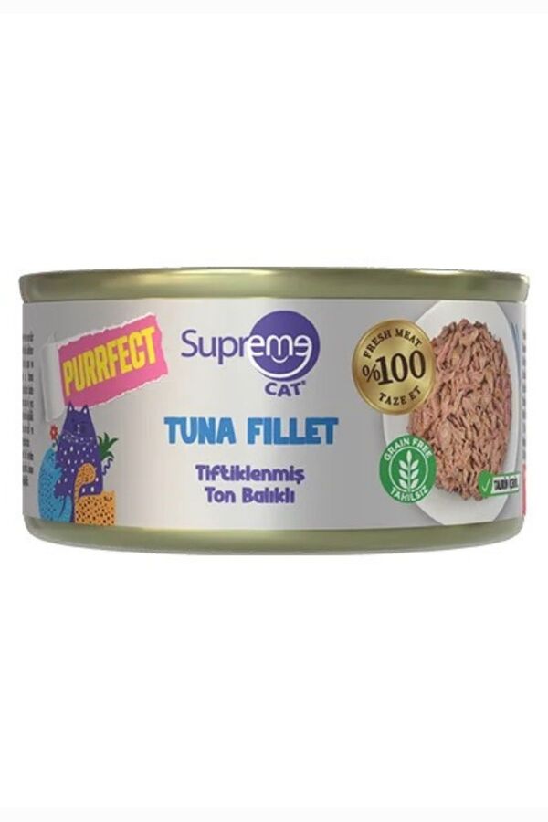 Supreme Purrfect Tiftiklenmiş Ton Balıklı Yetişkin Kedi Konservesi 70gr