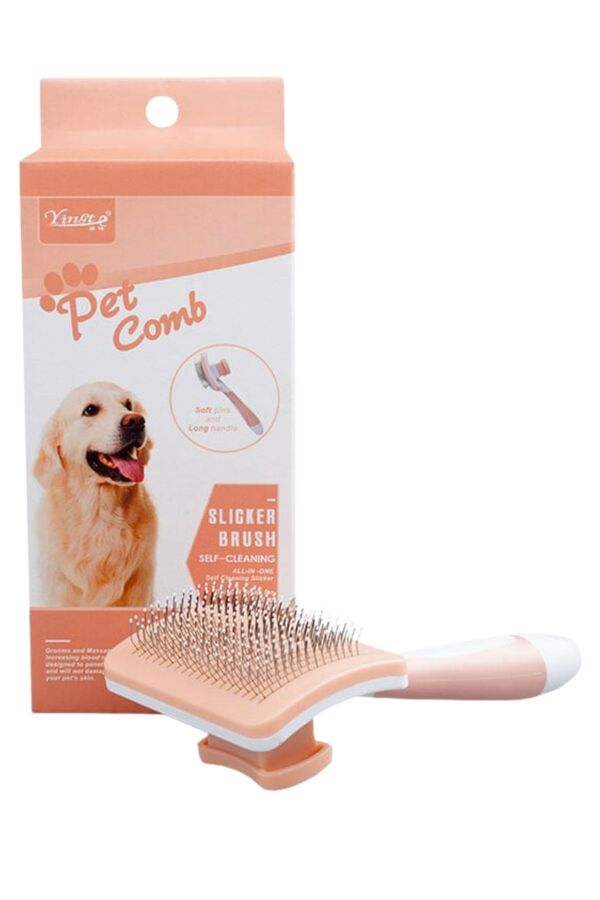 Sustalı Tel Uçlu Kedi Köpek Fırçası Yavru Ağzı Small