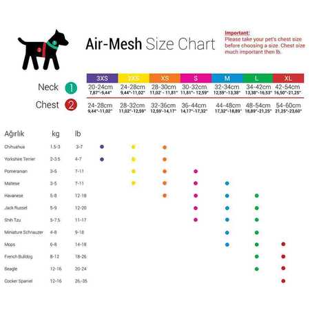 Tailpetz Air Mesh Harness Claret Göğüs Tasması 2XS - Thumbnail (1)