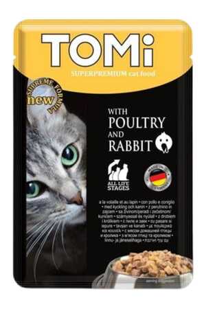 TOMI - Tomi Kümes Hayvanlı ve Tavşanlı Pouch Kedi Konservesi 100gr