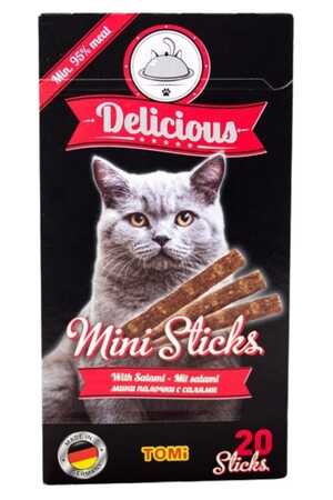 TOMI - Tomi Salamlı Mini Stick Kedi Ödülü 20x2gr 40gr