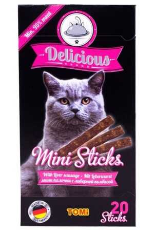 TOMI - Tomi Sosisli Mini Stick Kedi Ödülü 20x2gr 40gr TOMI - Tomi Sosisli Mini Stick Kedi Ödülü 20x2gr 40gr
