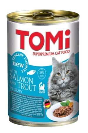 TOMI - Tomi Somonlu Alabalıklı Kedi Konservesi 400gr