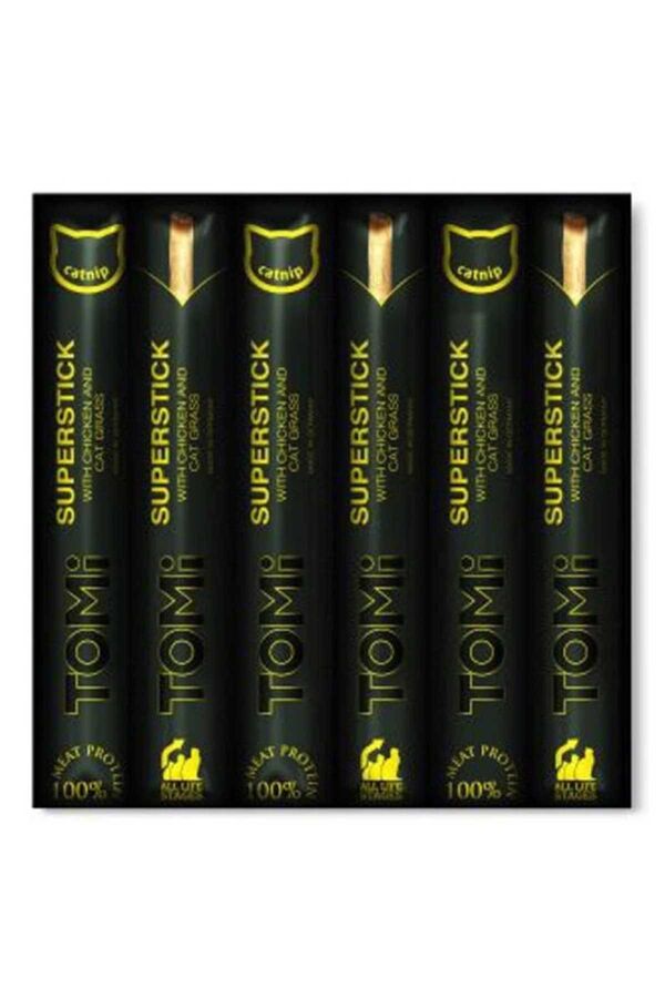 Tomi Tavuk ve Kedi Çimli Stick Kedi Ödülü 6lı 6x5gr 30gr Tomi Tavuk ve Kedi Çimli Stick Kedi Ödülü 6lı 6x5gr 30gr