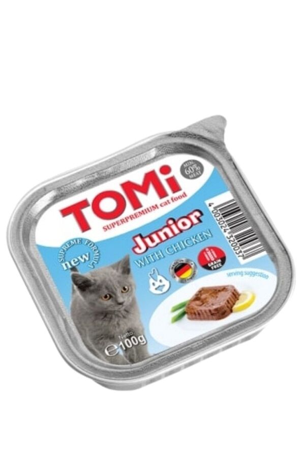 Tomi Kümes Hayvanlı Alüminyum Pate Yavru Kedi Konservesi 100gr