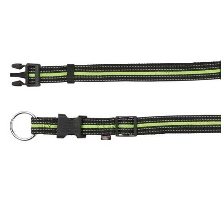 TRIXIE - Trixie Köpek Boyun Tasma 30-45cm 17mm (S/M) Siyah&Yeşil