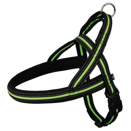TRIXIE - Trixie Köpek Göğüs Tasması 30-50cm 35mm (S/M) Siyah&Yeşil