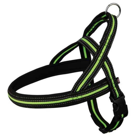 Trixie Köpek Göğüs Tasması 30-50cm 35mm (S/M) Siyah&Yeşil