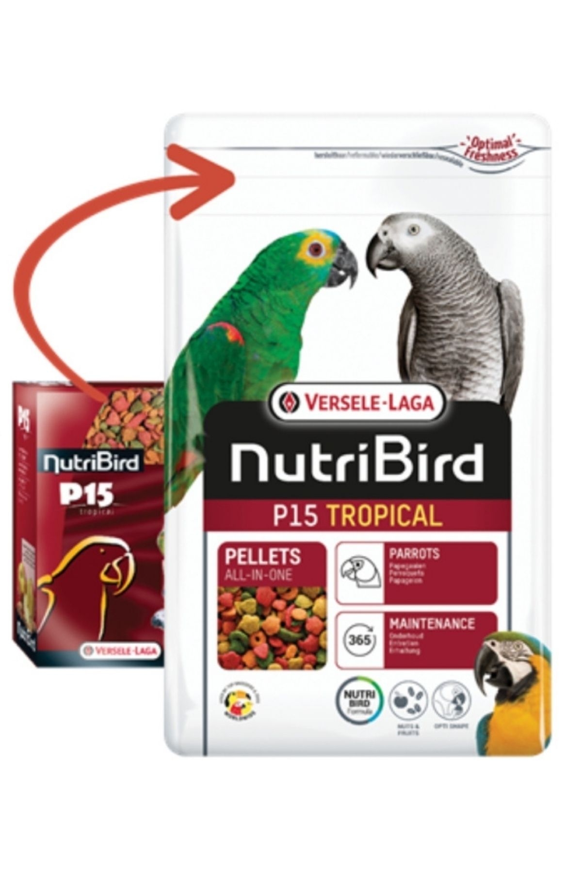 Versele Laga Nutribird P15 Tropical Pellet Yemi 1kg