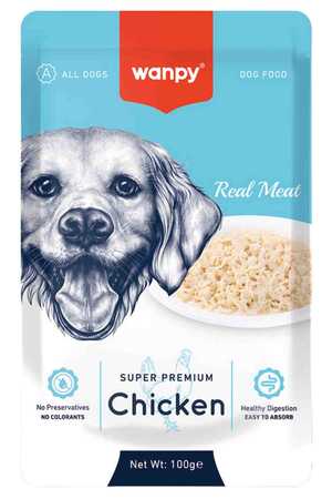 WANPY - Wanpy Pouch Tavuklu Köpek Konservesi 100gr