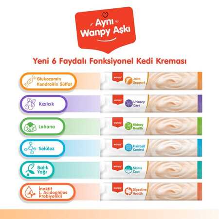 Wanpy Bone Support Sığır Eti ve Tavuklu Kedi Ödülü 5x14 Gr - Thumbnail