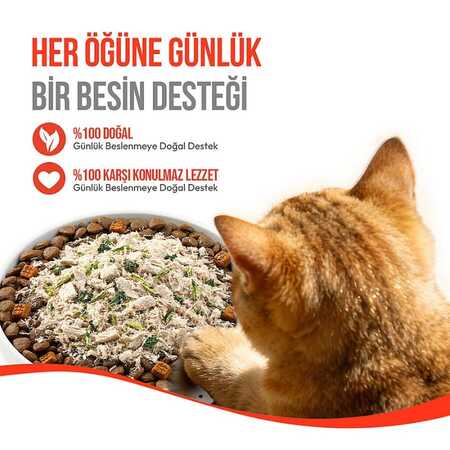 Wanpy Dondurularak Kurutulmuş Fluffy Toppers Ördek Brüksel ve Kara Lahanalı Kedi Ödül Maması 30gr - Thumbnail