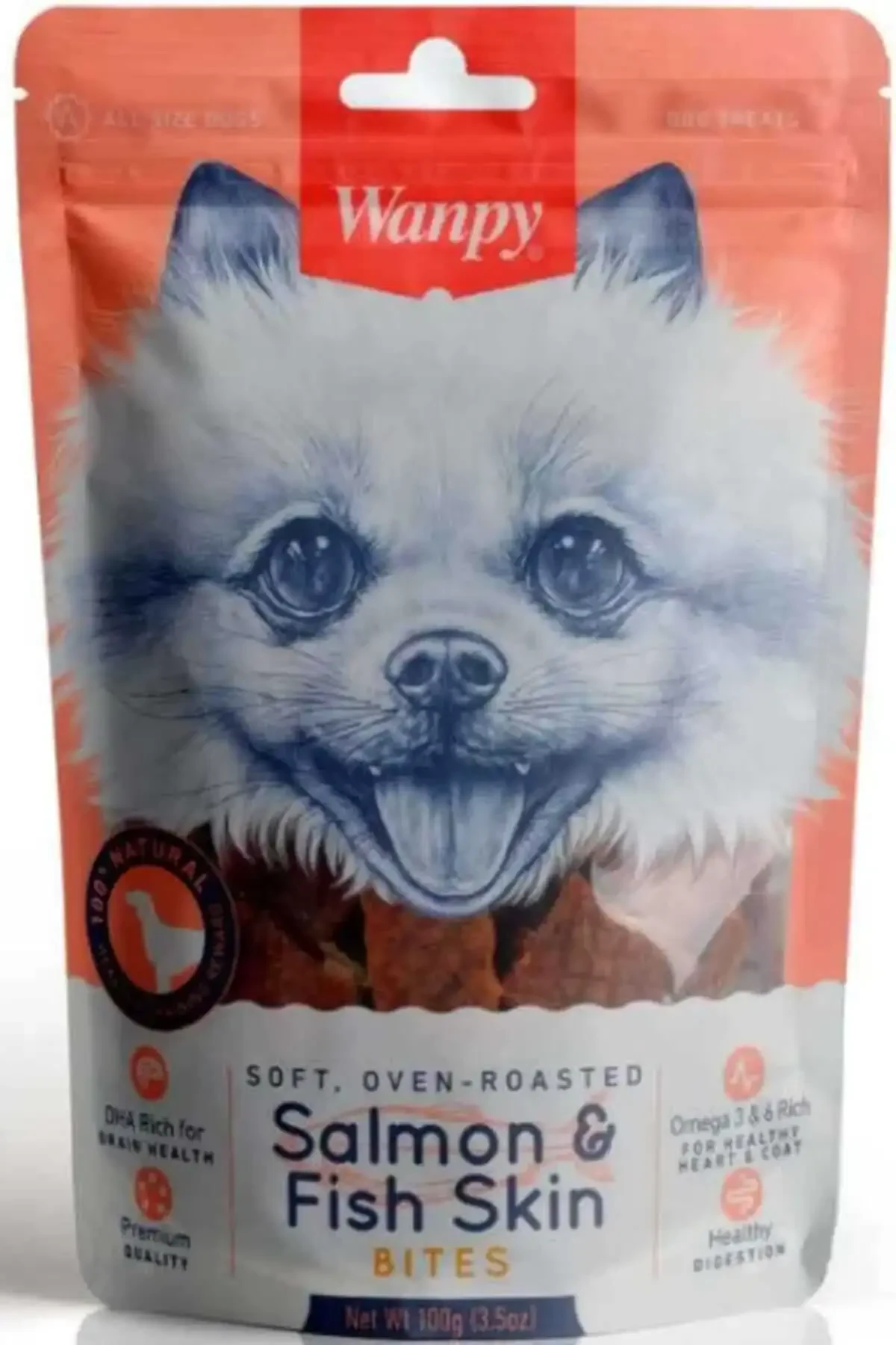 Wanpy Gerçek Somon Dilimli Köpek Ödülü 100gr