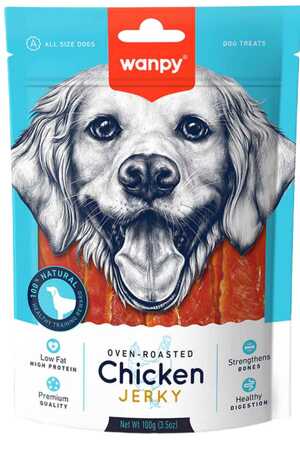 Wanpy Gerçek Tavuk Fileto Köpek Ödülü 100gr - Thumbnail
