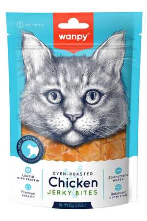 Wanpy Gerçek Tavuklu Taneli Kedi Ödül Maması 80gr