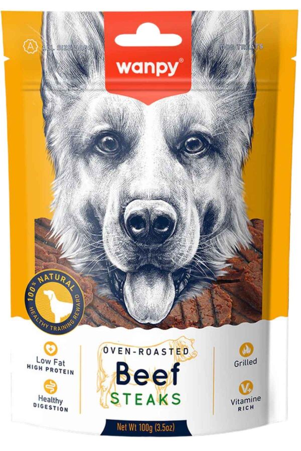 Wanpy Izgara Dana Biftek Köpek Ödülü 100gr