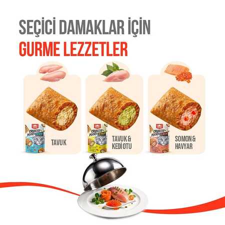 Wanpy Crunch Tavuklu ve Kedi Otlu Kedi Ödül Maması 60gr - Thumbnail