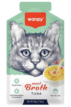 WANPY - Wanpy Kediler için Ton Balığı Eti Çorbası 50gr