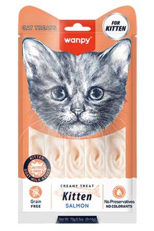 Wanpy Somonlu Yavru Kedi Krema Ödülü 5×14gr - Thumbnail