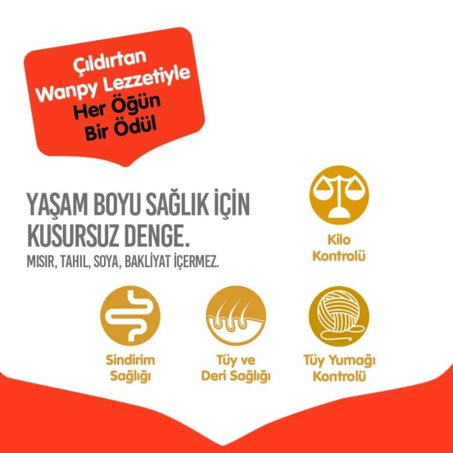 Wanpy Tahılsız Ton Balıklı Yetişkin Kedi Maması 8kg