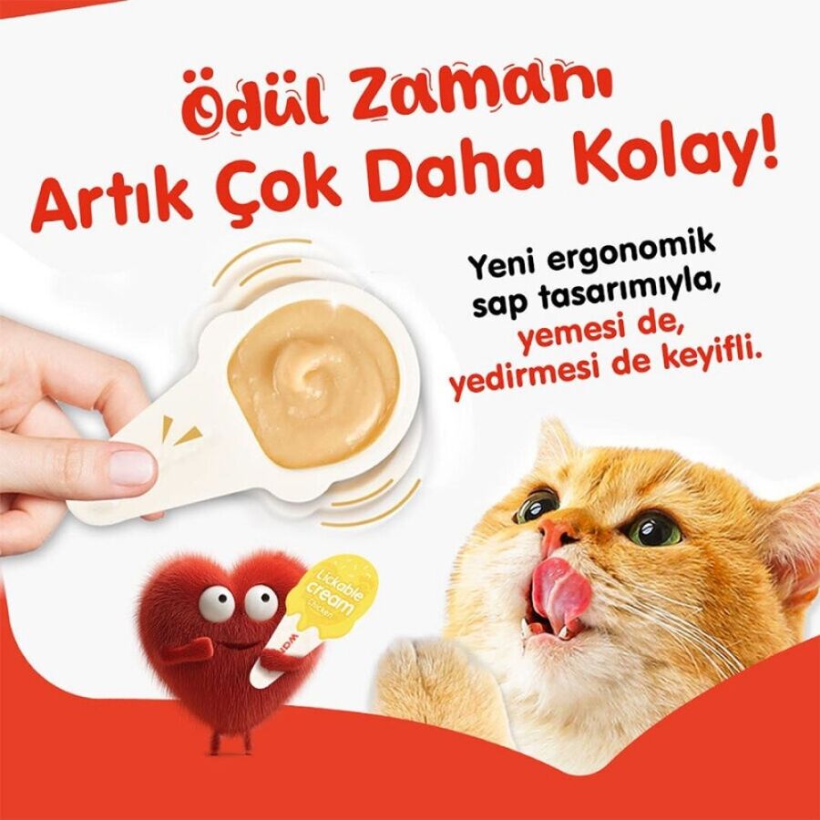 Wanpy Tavuklu Kaşıklı Kedi Ödül Kreması 10x16gr