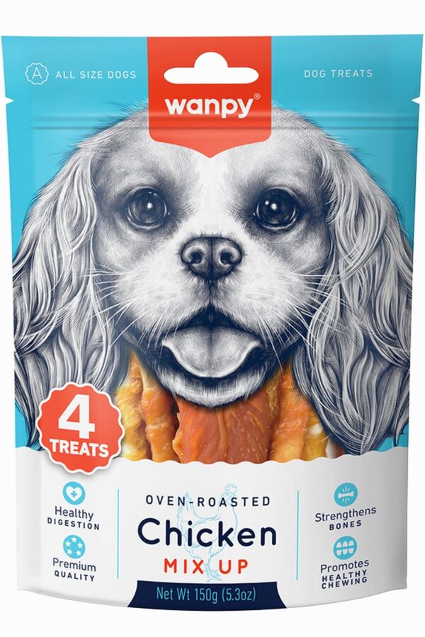Wanpy Tavuklu Karışık Köpek Ödülü 150gr Wanpy Tavuklu Karışık Köpek Ödülü 150gr