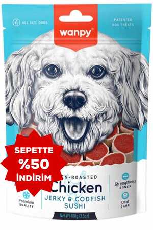 Wanpy Tavuk ve Morina Balıklı Köpek Ödülü 100gr