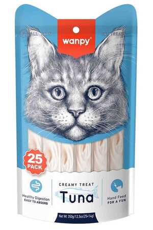 WANPY - Wanpy Ton Balıklı Krema Kedi Ödülü 25*14gr 