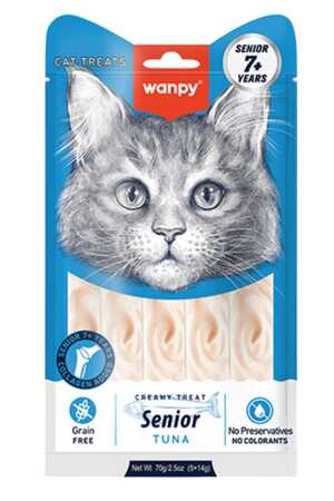 Wanpy Ton Balıklı 7+ Yaş Kedi Krema Ödülü 5×14gr - Thumbnail