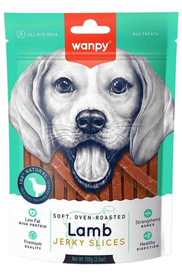 Wanpy Yumuşak Kuzu Eti Dilimleri Köpek Ödülü 100gr Wanpy Yumuşak Kuzu Eti Dilimleri Köpek Ödülü 100gr