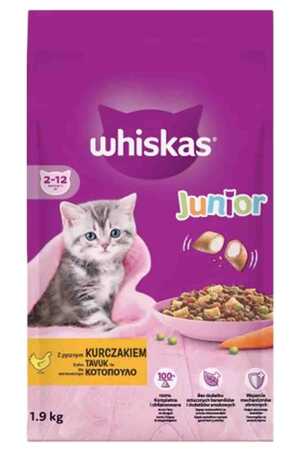 WHISKAS - Whiskas Junior Tavuklu Yavru Kedi Maması 1,9kg