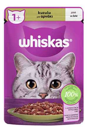 WHISKAS - Whiskas Pouch Jöle İçinde Kuzulu Yetişkin Kedi Konservesi 85gr