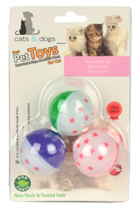 FLIP - Flip Kedi Oyun Topu Renkli Zilli 3 lü