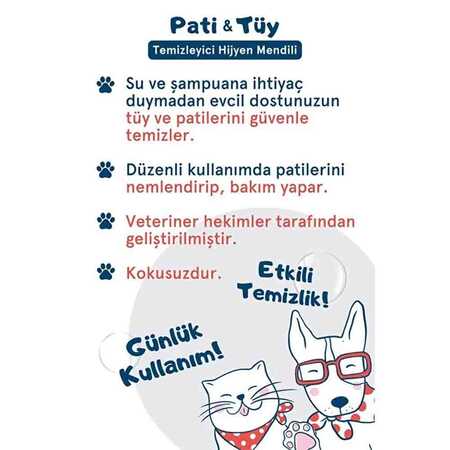 Zozo Cares Tüy ve Pati Temizleme Mendili (50li) - Thumbnail (2)